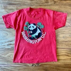 Vintage Kids Qualitees '90 Washington DC Panda T-Shirt 🐼